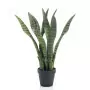 Emerald Pianta Artificiale di Sansevieria 55 cm in Vaso