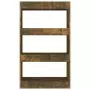 Libreria/Divisorio Rovere Fumo 60x30x103 cm in Truciolato