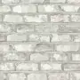 DUTCH WALLCOVERINGS Carta da Parati Motivo Mattoni Bianco EW3104