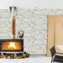 DUTCH WALLCOVERINGS Carta da Parati Motivo Mattoni Bianco EW3104