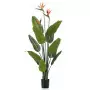 Strelitzia Pianta Artificiale in Vaso con Fiori 120 cm