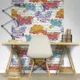 DUTCH WALLCOVERINGS Carta da Parati Graffiti Multicolore L179-05