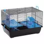 FLAMINGO Gabbia per Criceti Jaro 2 50,5x33x32,5cm Nero e Blu