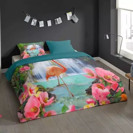 Pure Copripiumino FLAMINGO 200x200/220 cm