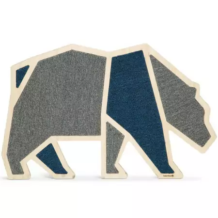 Beeztees Pannello Tiragraffi Blue Bear 75x50x1,8 cm in Legno