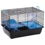 FLAMINGO Gabbia per Criceti Jaro 2 50,5x33x32,5cm Nero e Blu