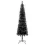 Albero di Natale Sottile Nero 210 cm