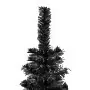 Albero di Natale Sottile Nero 210 cm