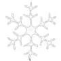 Figura Natalizia Fiocco di Neve LED 3 pz Bianco Caldo 59x59 cm