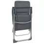 Sedie da Campeggio 2 pz in Alluminio Grigio 58x69x111 cm