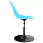 324193  Swivel Dining Chairs 2 pcs Blue PP