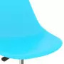 324193  Swivel Dining Chairs 2 pcs Blue PP