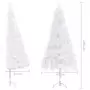 Albero di Natale Artificiale ad Angolo Bianco 180 cm PVC