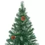 Set Albero Natale Artificiale con LED Palline e Pigne 180 cm