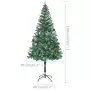 Set Albero Natale Artificiale con LED Palline e Pigne 180 cm