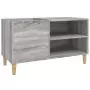 Mobile Porta Dischi Grigio Sonoma 84,5x38x48 Legno Multistrato