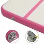 Tappetino Ginnastica Gonfiabile con Pompa 300x100x20cm PVC Rosa