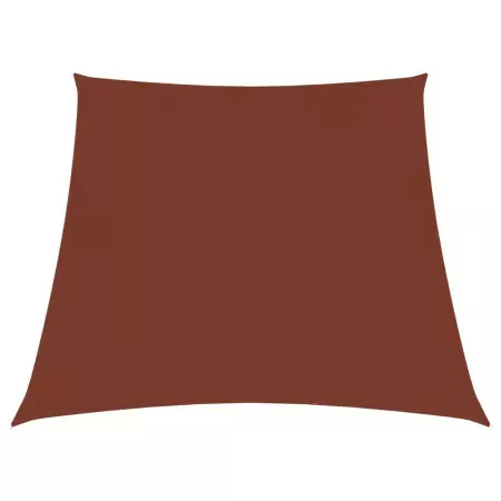 Parasole a Vela in Tela Oxford a Trapezio 2/4x3 m Terracotta