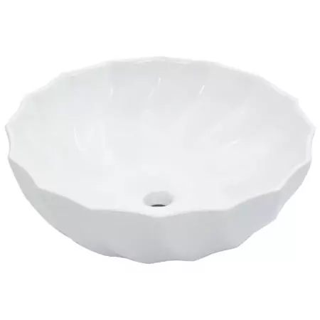 Lavandino 46x17 cm in Ceramica Bianco