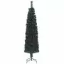 Albero Natale Artificiale Sottile Supporto 180 cm Fibra Ottica