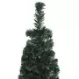 Albero Natale Artificiale Sottile Supporto 180 cm Fibra Ottica