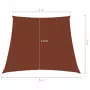 Parasole a Vela in Tela Oxford a Trapezio 2/4x3 m Terracotta