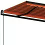 Tenda da Sole Retrattile Automatica 600x350 cm Arancio Marrone