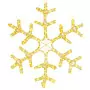 Figura Natalizia Fiocco di Neve 144 LED Bianco Caldo 59x59 cm