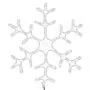 Figura Natalizia Fiocco di Neve 144 LED Bianco Caldo 59x59 cm