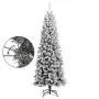 Albero di Natale Artificiale con Neve Floccata 210 cm PVC e PE