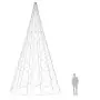 Albero di Natale Pennone Bianco Freddo 3000 LED 800 cm