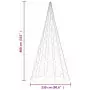 Albero di Natale Pennone Bianco Freddo 3000 LED 800 cm