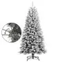 Albero di Natale Artificiale con Neve Floccata 120 cm PVC e PE