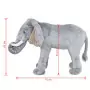 Elefante in Peluche in Piedi Grigio XXL