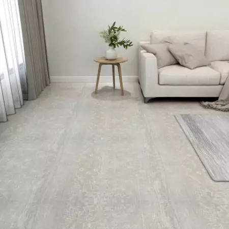 Listoni Pavimenti Autoadesivi 55 pz in PVC 5,11m² Grigio Chiaro