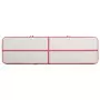 Tappetino Ginnastica Gonfiabile con Pompa 600x100x15cm PVC Rosa