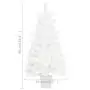 Albero di Natale Artificiale con Aghi Realistici Bianco 90 cm