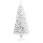 Albero Natale Artificiale LED Bianco 180 cm Fibra Ottica