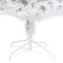 Albero Natale Artificiale LED Bianco 180 cm Fibra Ottica