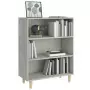 Credenza Grigio Cemento 69,5x32,5x90 cm in Legno Multistrato