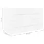 Mobile Sottolavabo Bianco 80x38,5x48 cm in Truciolato