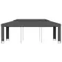 Gazebo con Tetto Doppio 3x6 m Antracite