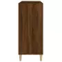 Mobile Porta Dischi Rovere Marrone 84,5x38x89 Legno Multistrato