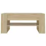 Tavolino da Salotto Rovere Sonoma 102x55x45cm Legno Multistrato