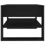 Tavolino da Salotto Nero 102x55x45 cm in Legno Multistrato