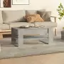 Tavolino Salotto Grigio Cemento 102x55x45 cm Legno Multistrato