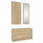 Set Scarpiere 3 in 1 rovere sonoma in Legno Multistrato