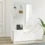 Set Scarpiere 3 in 1 Bianco in Legno Multistrato