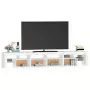 Mobile Porta TV con Luci LED Bianco 230x36,5x40 cm