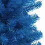 Albero di Natale Artificiale con Supporto Blu 240 cm PVC